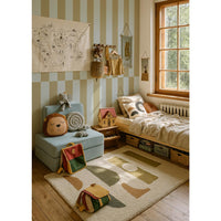 Stripes blue green Upside down Tapeta