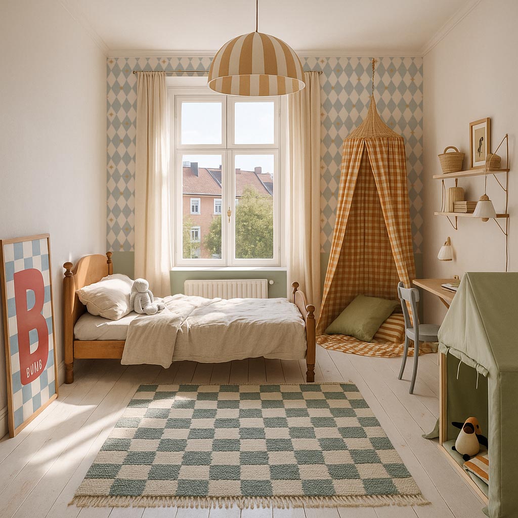 French diamonds with stars Tapeta