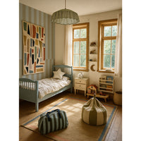 Stripes blue green Upside down Tapeta