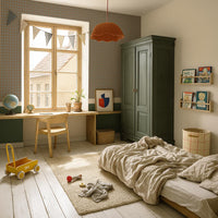 Check minimini brown blue Tapeta