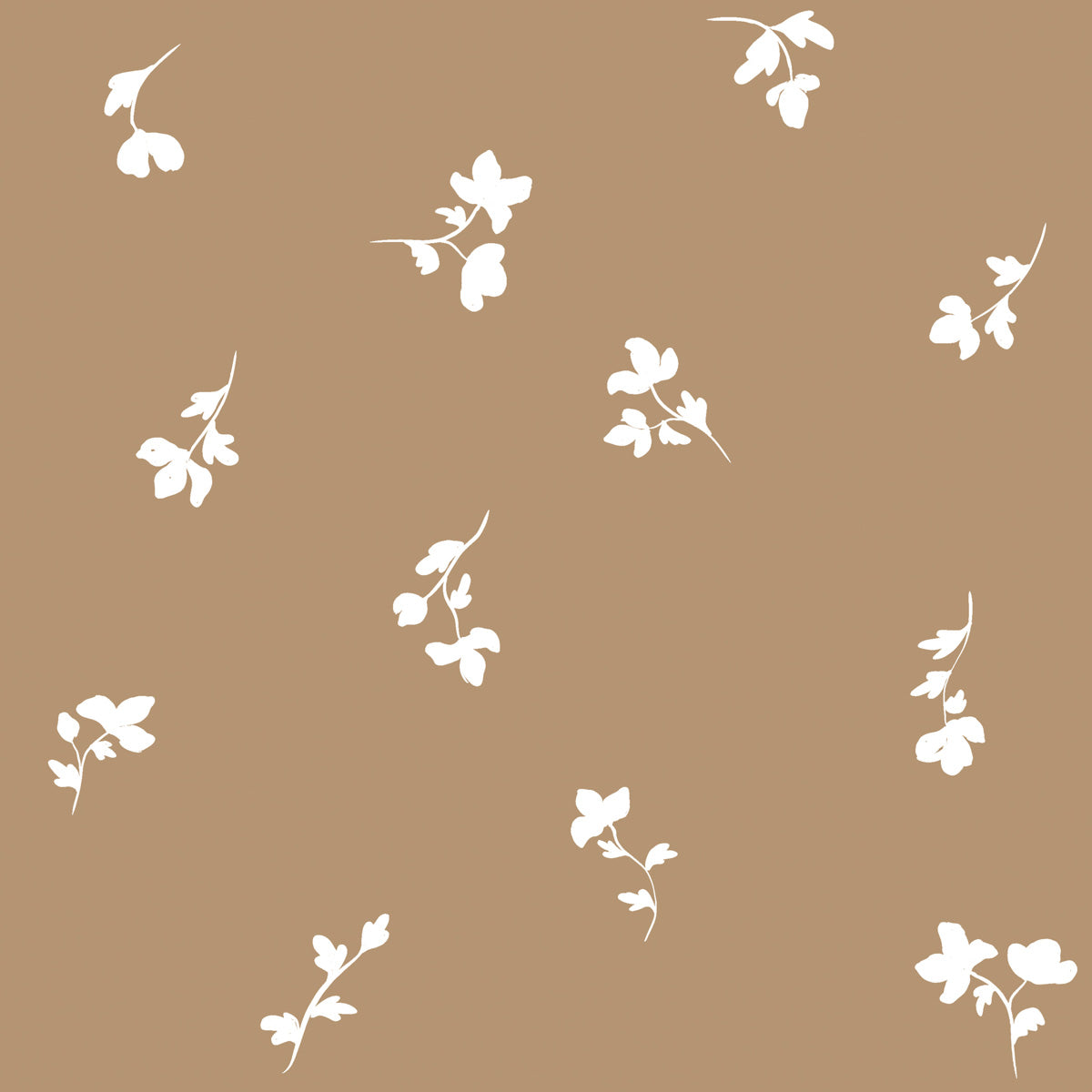 Paris Flowers Brown Tapeta