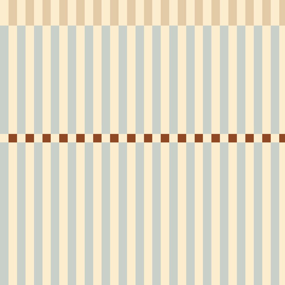 Stripes nostalgia beige blue vintage Tapeta