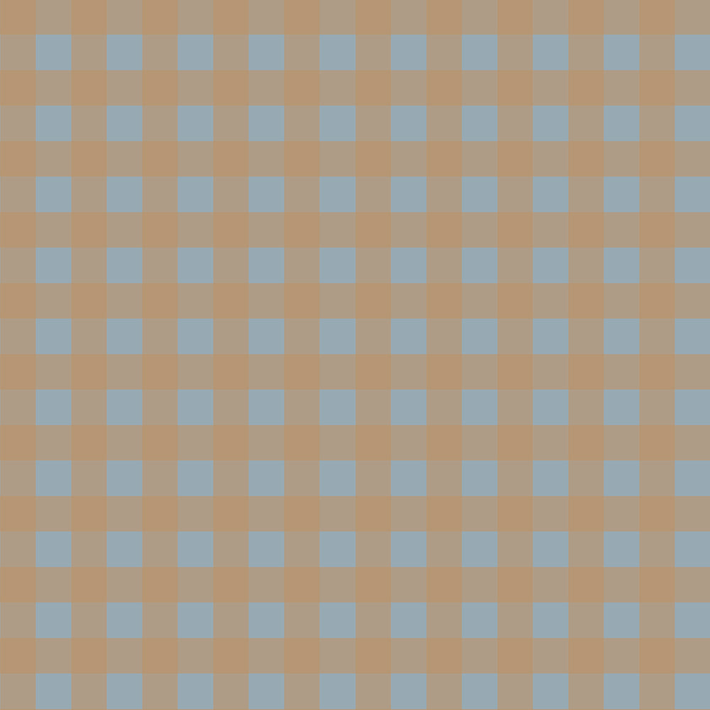 Check minimini brown blue Tapeta