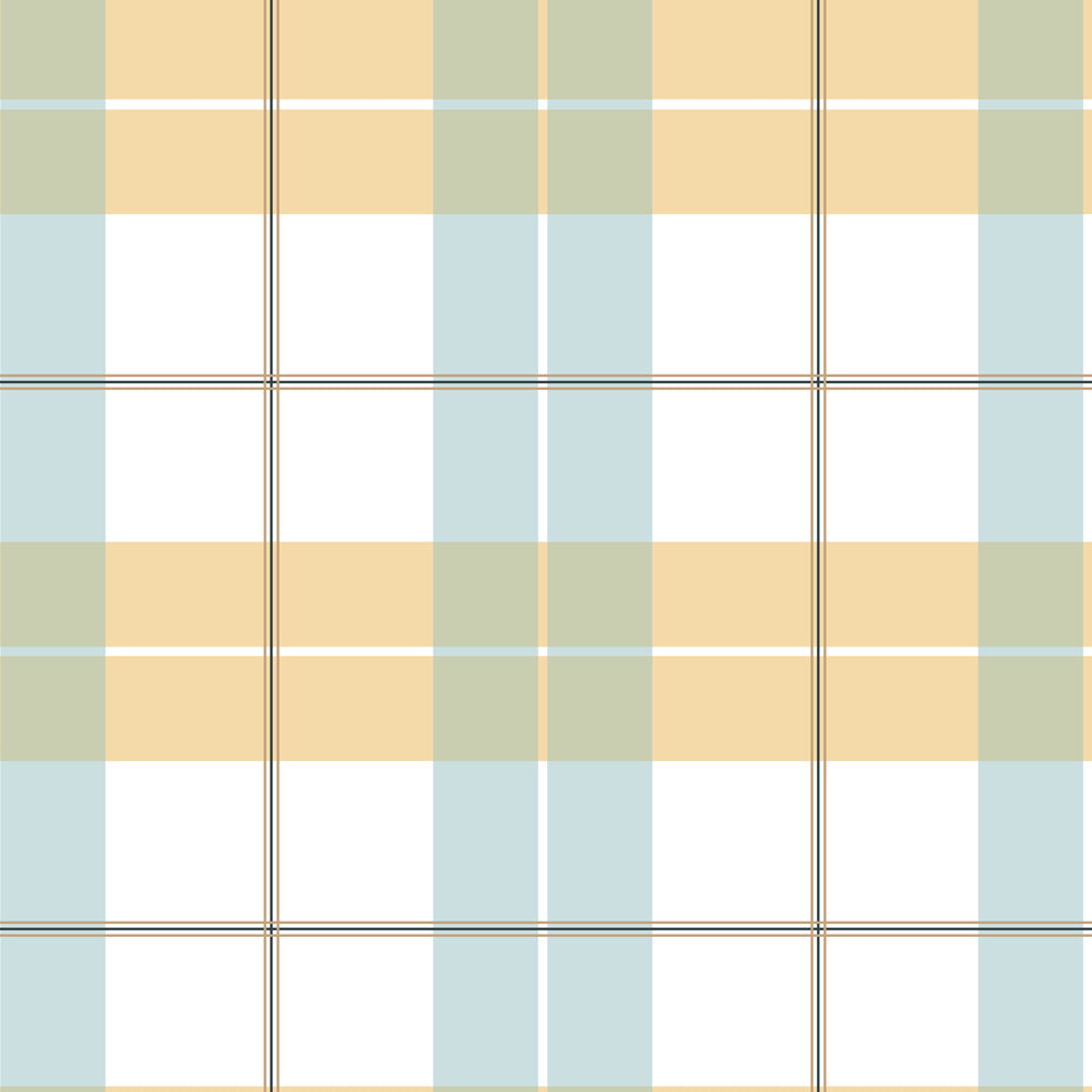 Check maxi yellow blue Tapeta