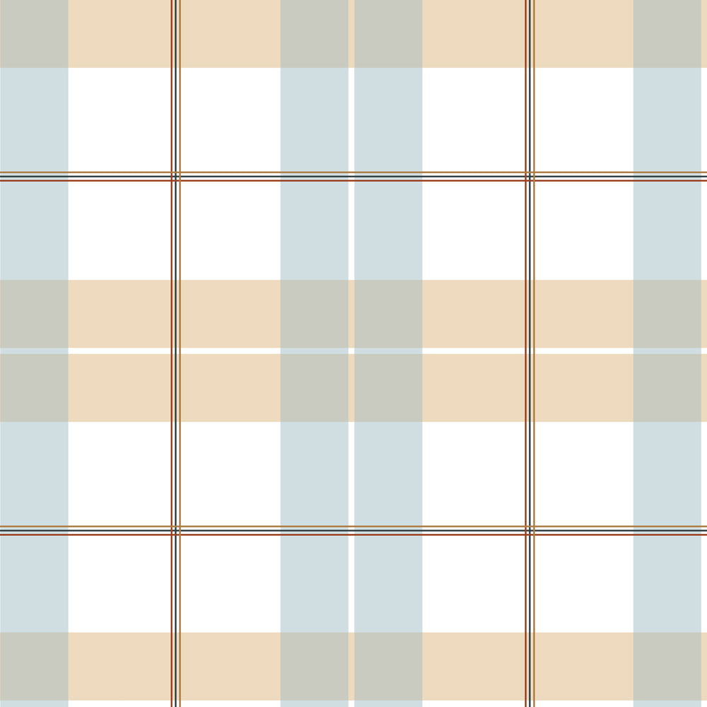 Check maxi beige blue red Tapeta