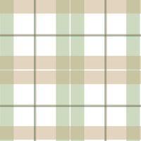 Check maxi beige green Tapeta