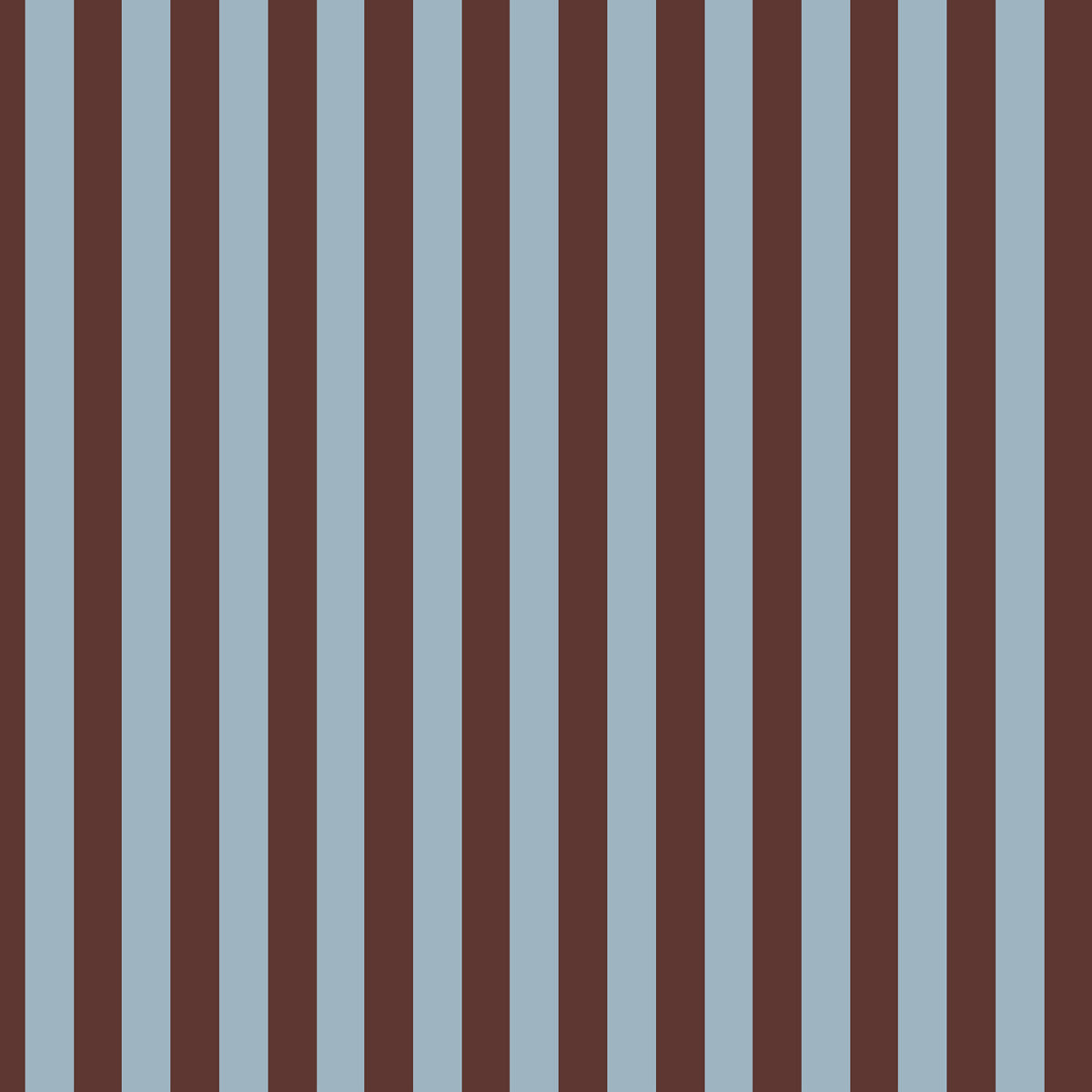 Wide stripes classy brown and misty blue Tapeta