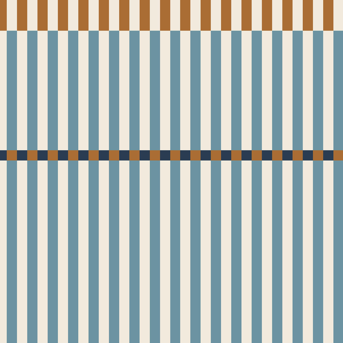 Stripes happy blue and honey Tapeta