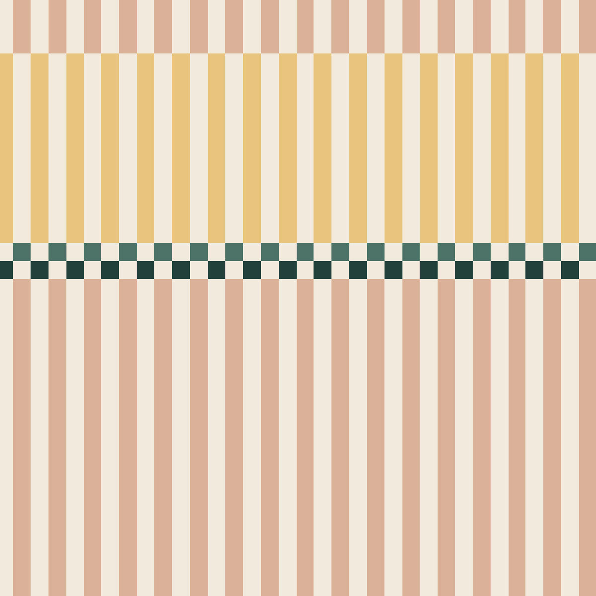 Stripes happy cherry pink and and sunny yellow Tapeta