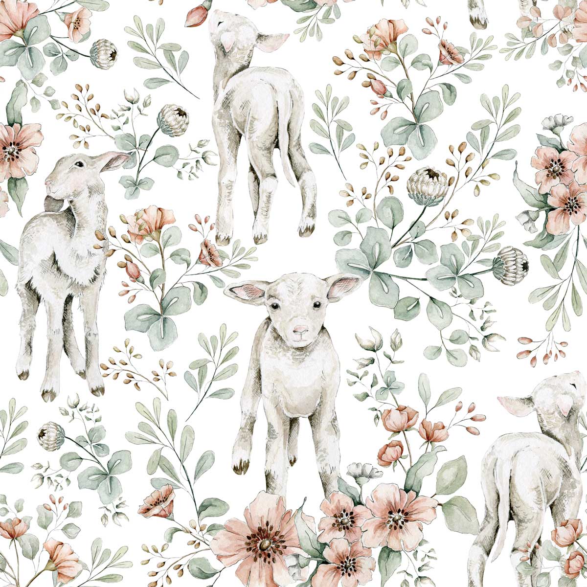 Little Lambs Tapeta