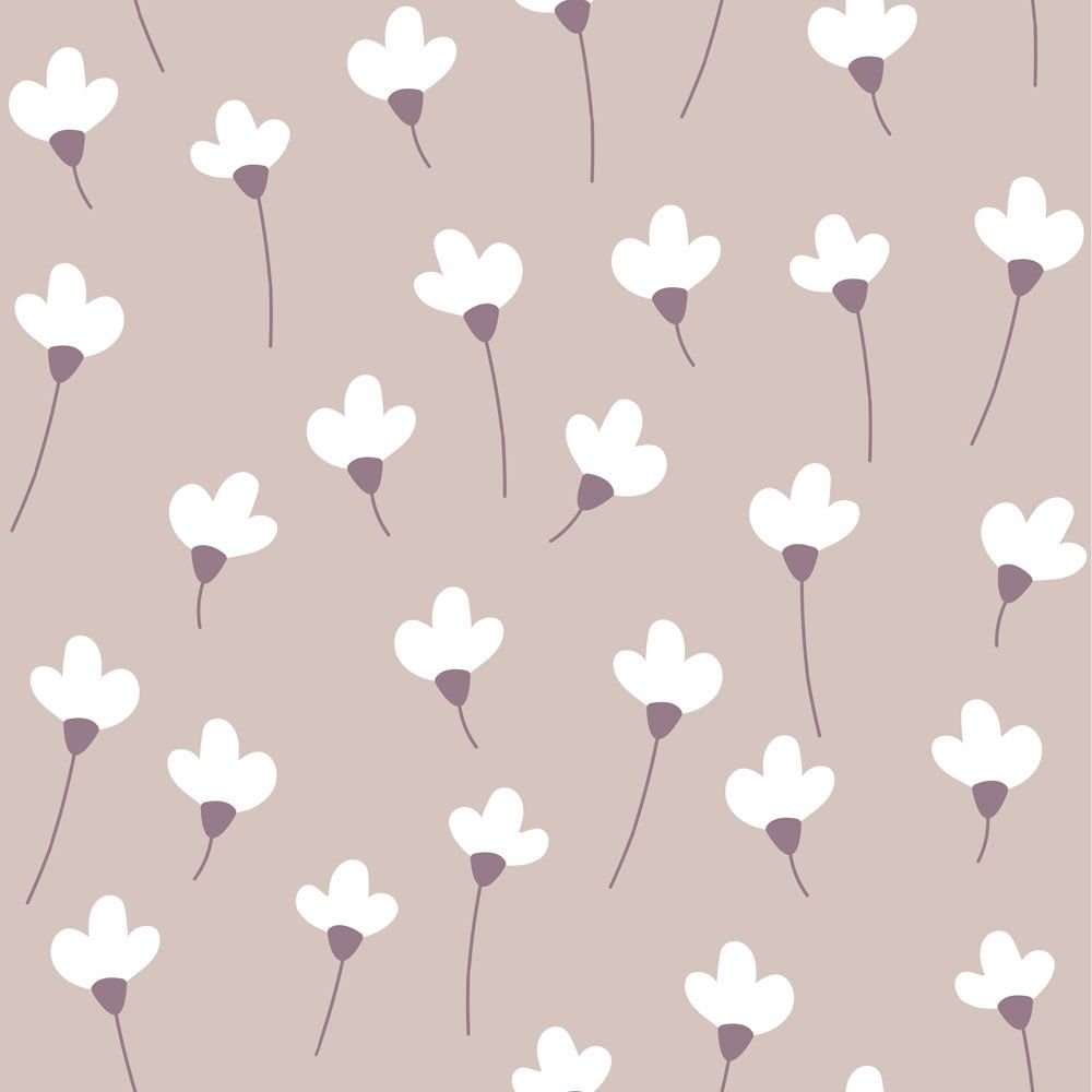 Simple Daisies on powder pink Tapeta