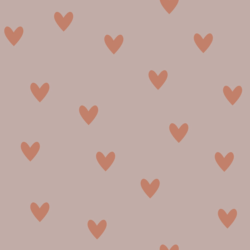 Simple hearts pink and red brick Tapeta