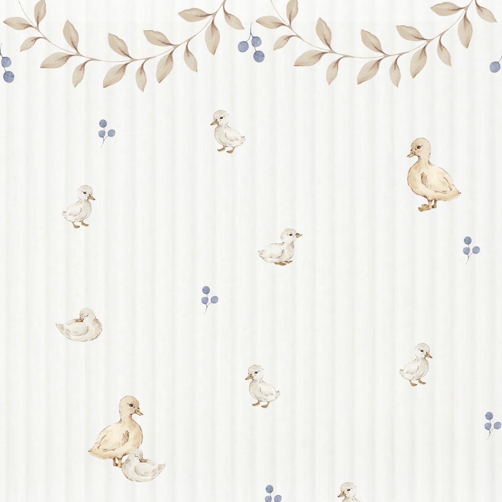 Ducklings with ornaments Tapeta