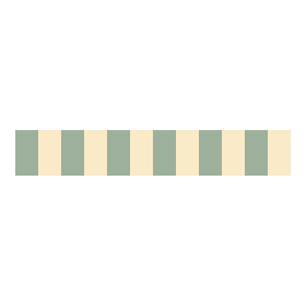 Stripes Slim Cream Green