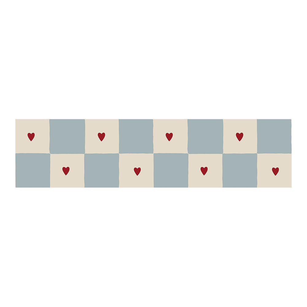 Stripes Check with Hearts