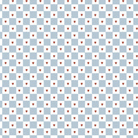 French hearts check Tapeta