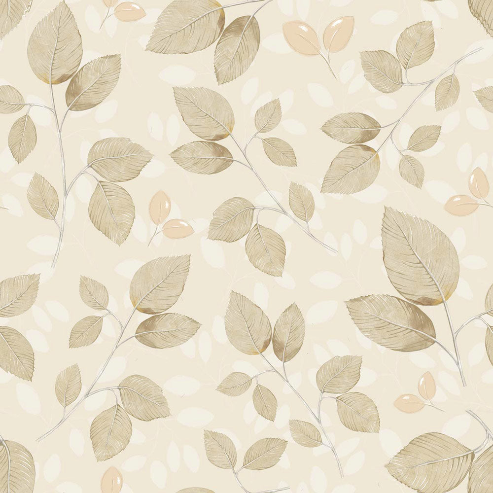 Subtle beige leaves Tapeta