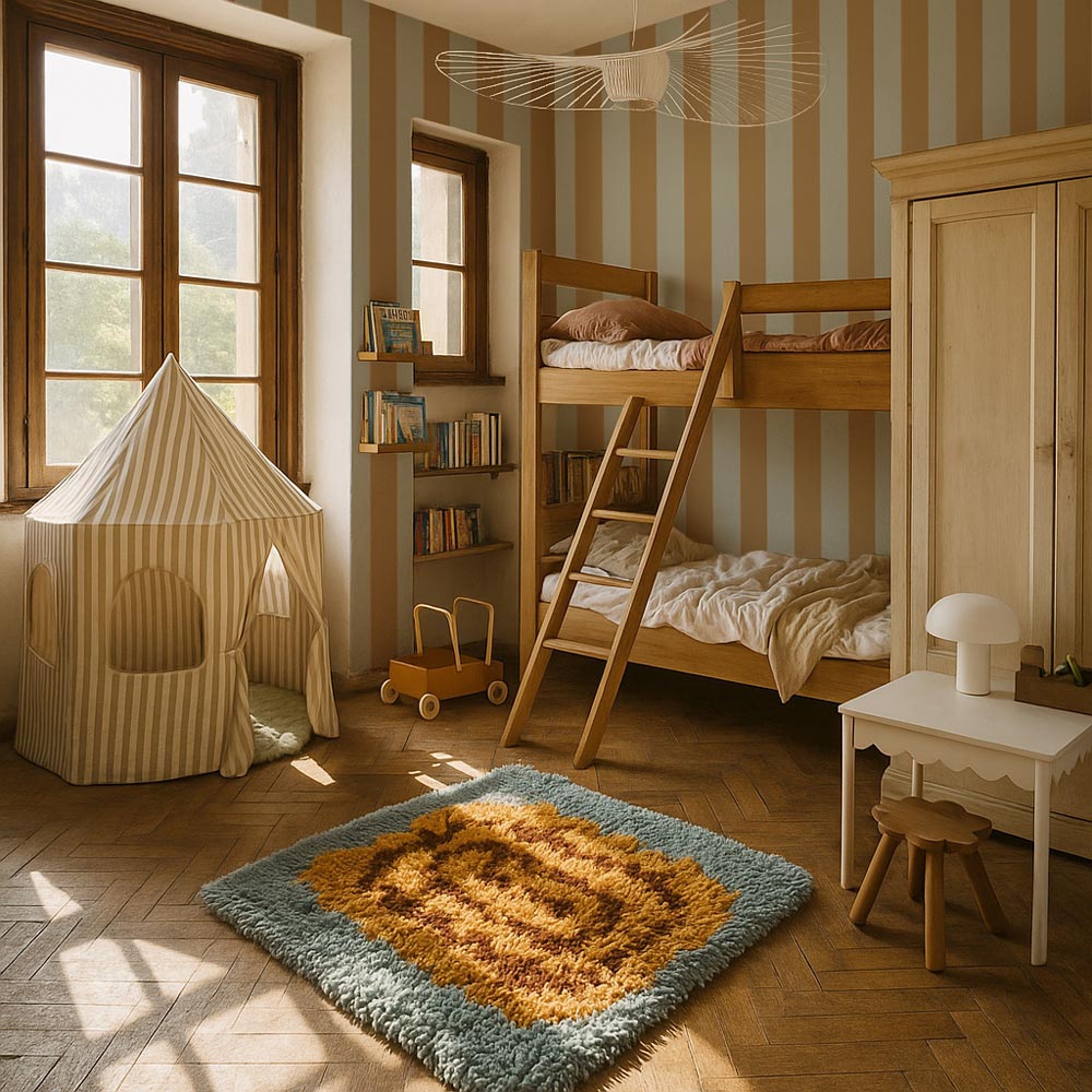 Stripes blue green Tapeta